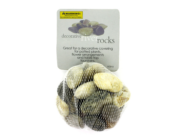 Decorative river rocks