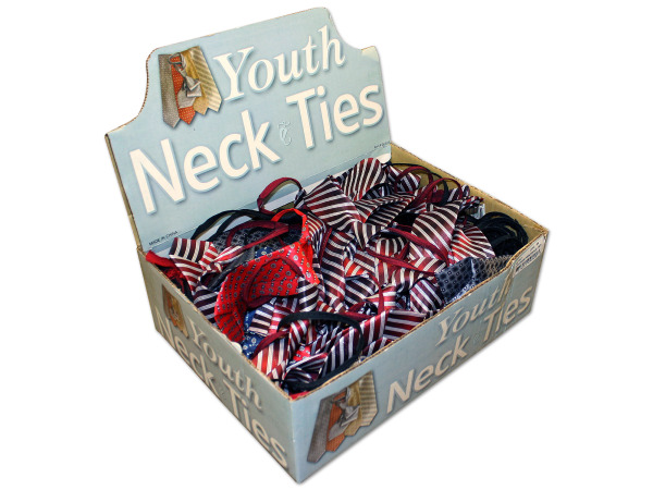 Childrens print and solid ties