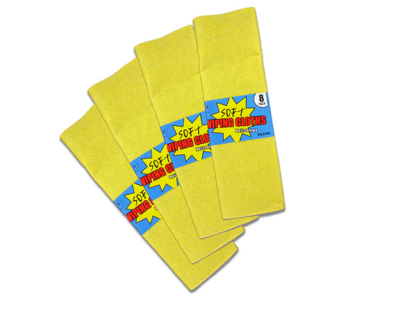 8 pk multipurpose wiping cloths 12x14 inch 72 pc pdq