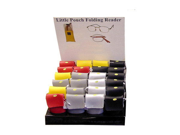 solid colors folding reader assorted colors and power