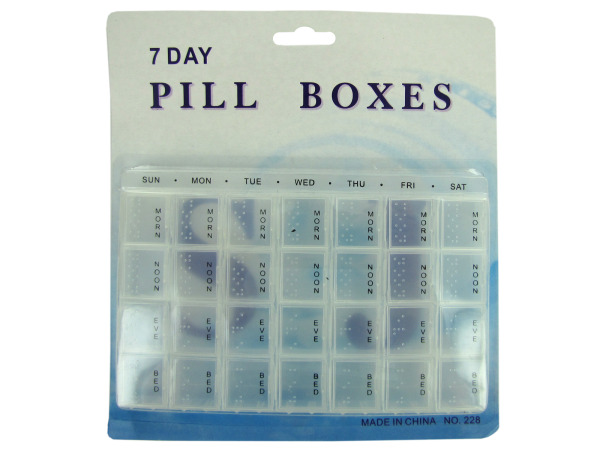 7 day pill box