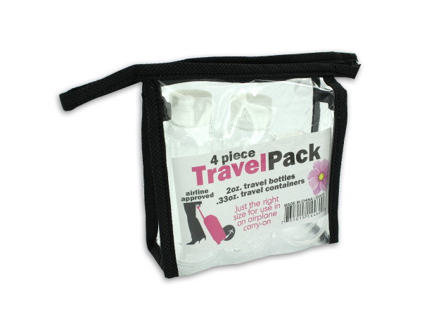 Travel bag with bottles