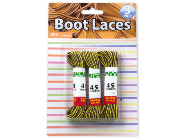3 Pair boot laces