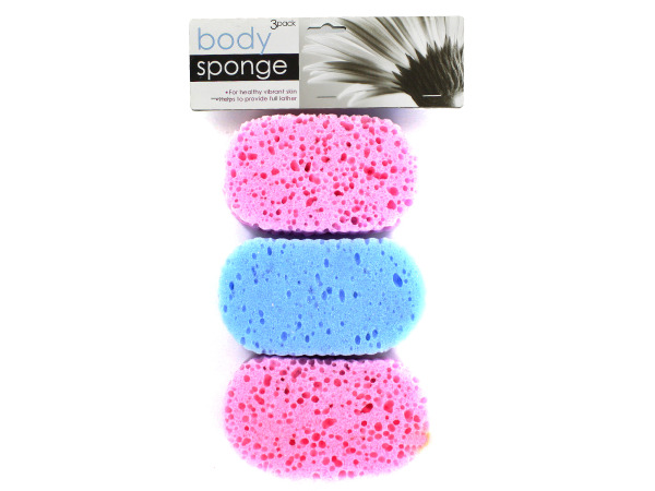 Pack of 3 body sponges