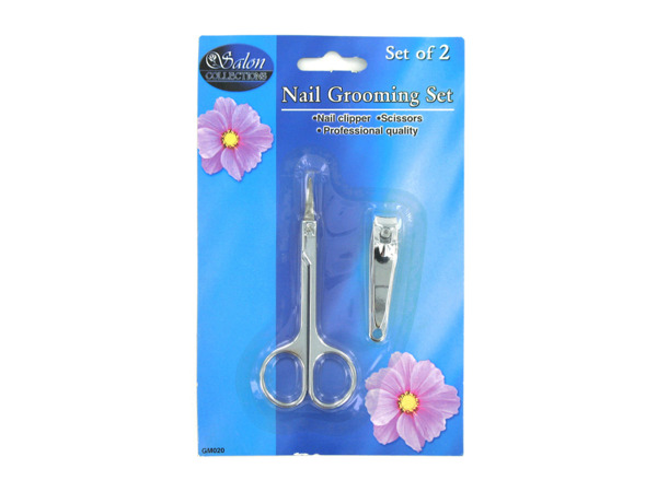 nail grooming set w/ nail clippers/scissors