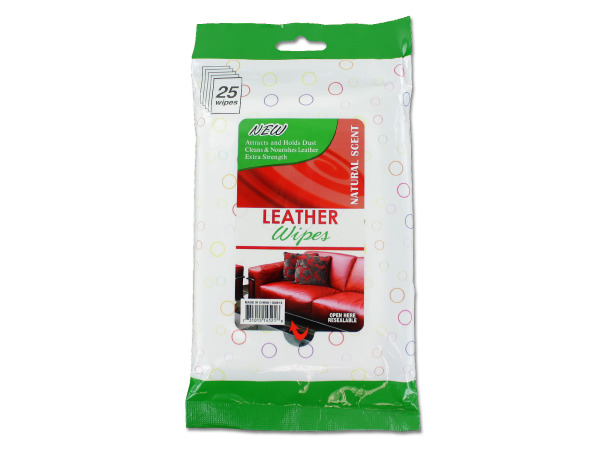 Extra strength leather wipes