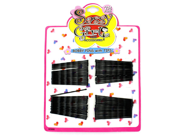 Black bobby pin set