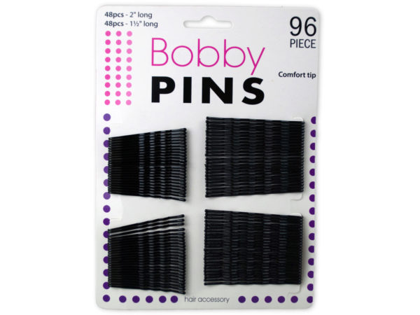 Black bobby pins