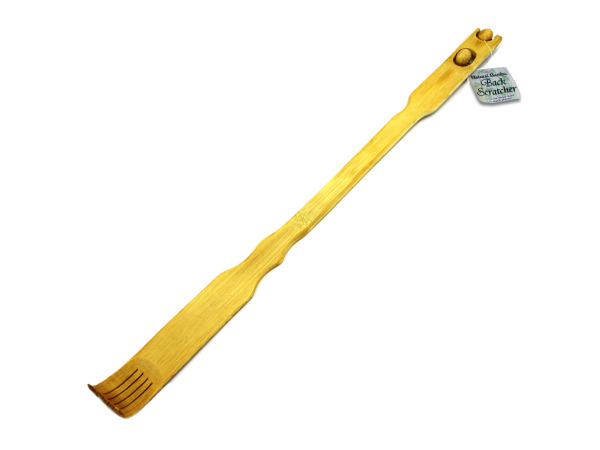 Natural bamboo back scratcher