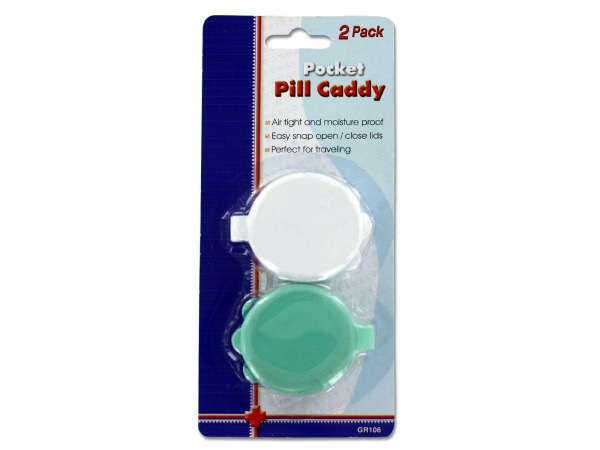 Pocket pill caddy set