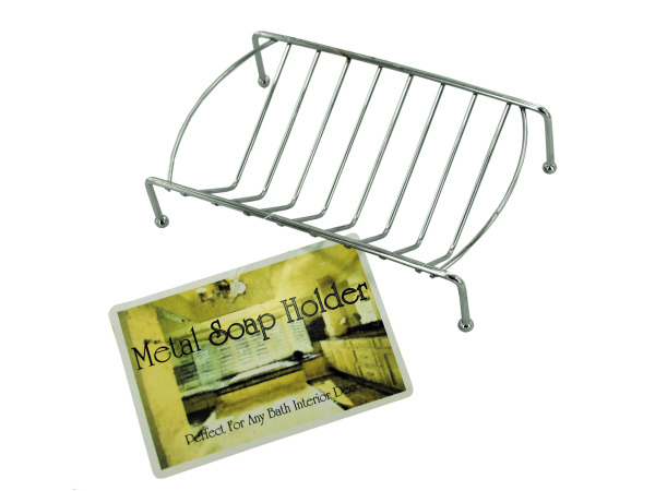 Metal soap dish