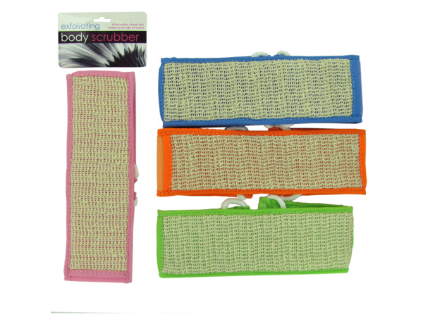 exfoliating body scrubber assorted colors