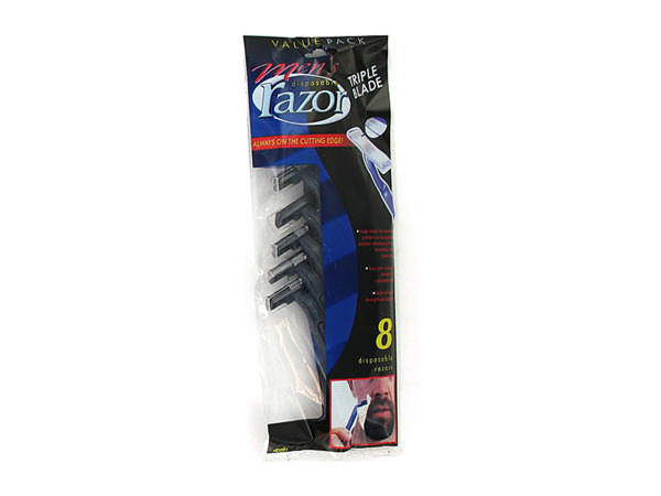Mens triple blade disposable razors