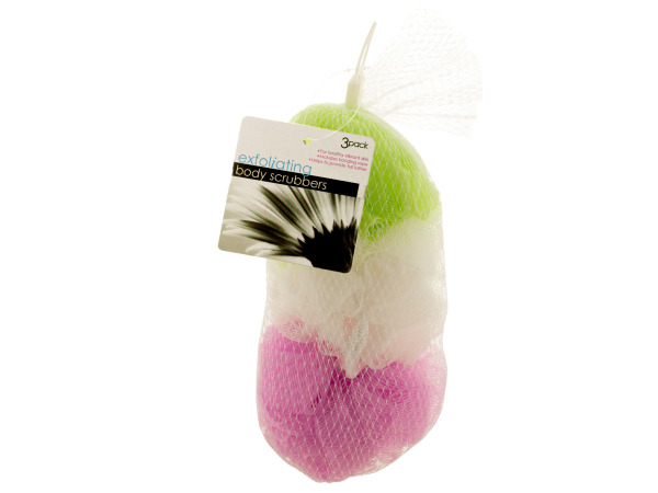 Exfoliating body scrubbers
