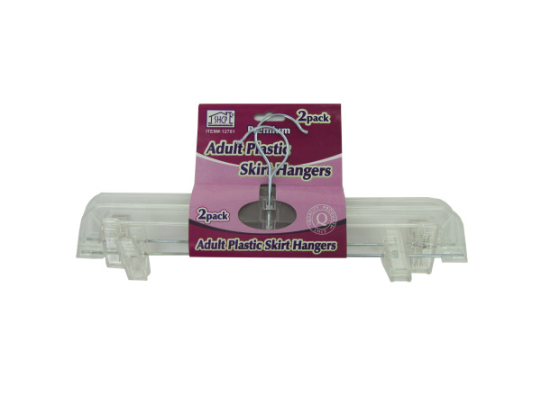 Set of 2 adult skirt or pant hangers