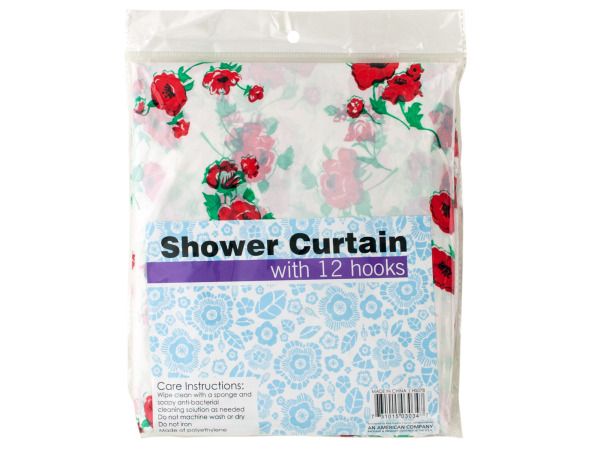Decorative shower curtain