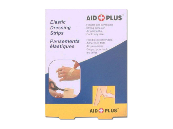 Elastic dressing strips for first aid, pack of 10