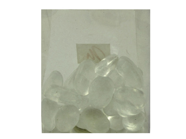 clear glass pebbles