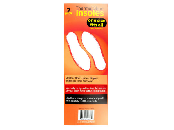 Thermal shoe insoles