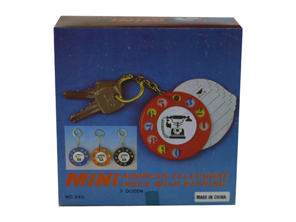 mini telephone diary keychain (36 pc pdq)