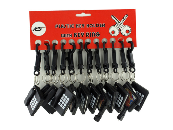 telephone frame keychain (12 per card)