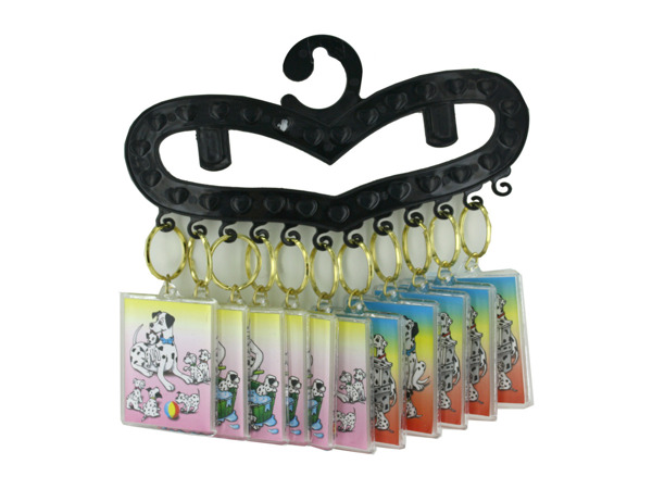 dalmation two sided photo keychain (12 per hanger)