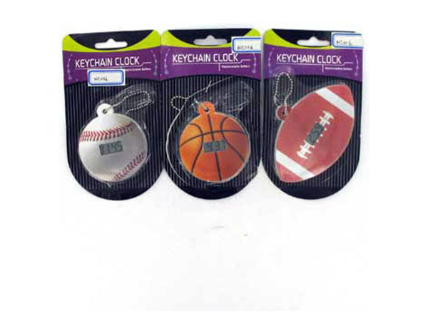 Digital sports clock key chain