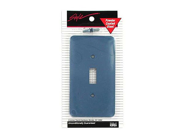 Chambray blue light switch cover
