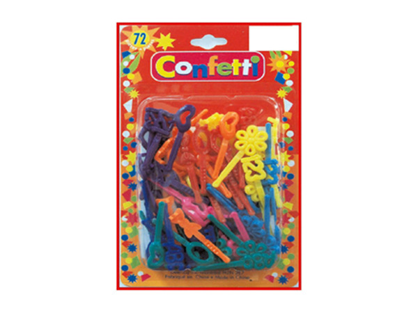 72 piece plastic assorted colors/design hair clips