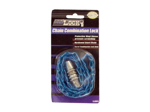 Chain with combination lock