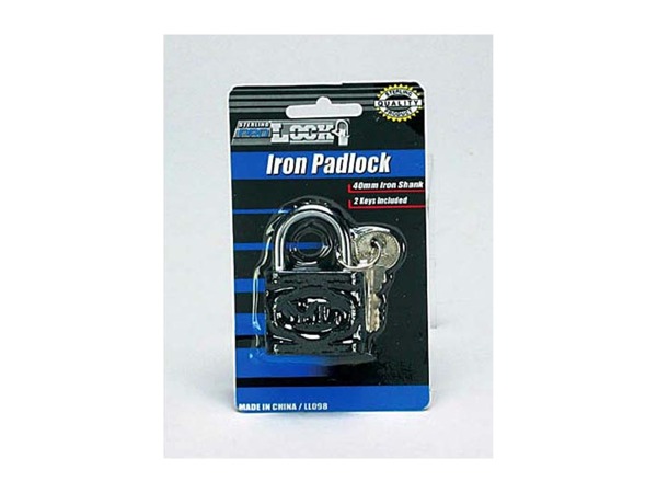 Iron padlock with keys