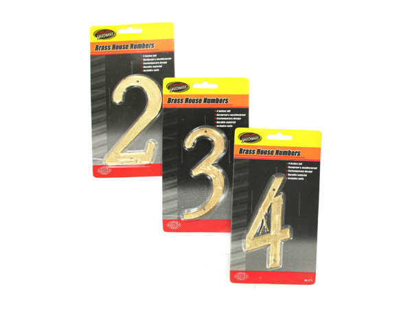 Brass house numbers (0-9)