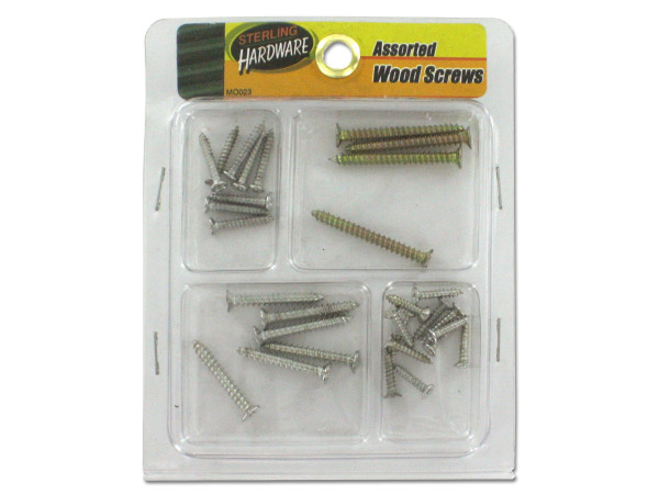 Assorted wood screws