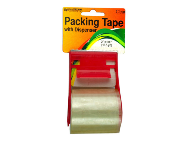 Packing tape with dispenser