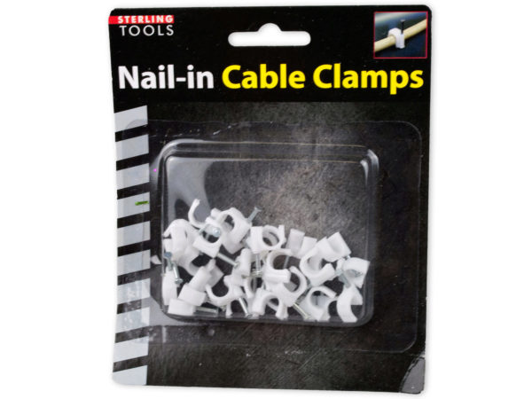 30 Pack nail-in cable clamps