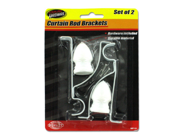 Curtain rod brackets