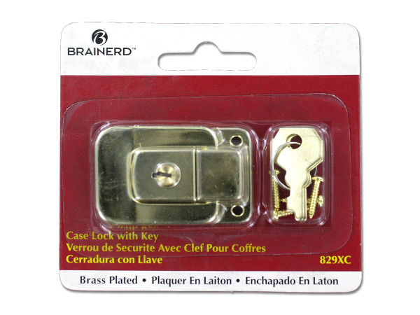 Case lock with keys