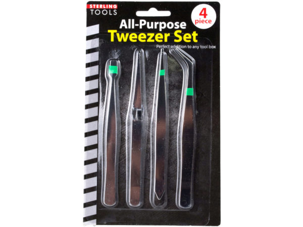 Industrial tweezers set