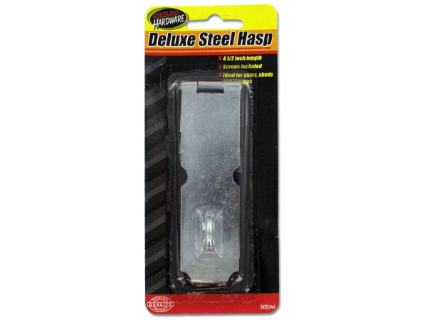 Deluxe steel hasp