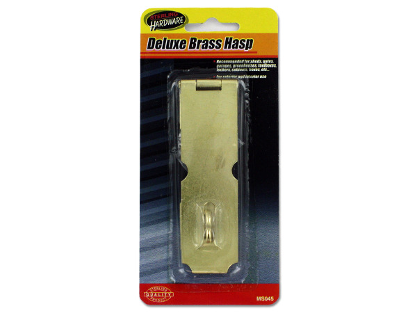 Deluxe brass hasp