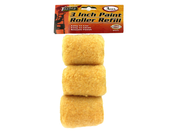 3 Pack 3 inch paint roller refills