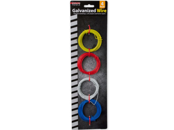 4 Pack colored galvanized wire