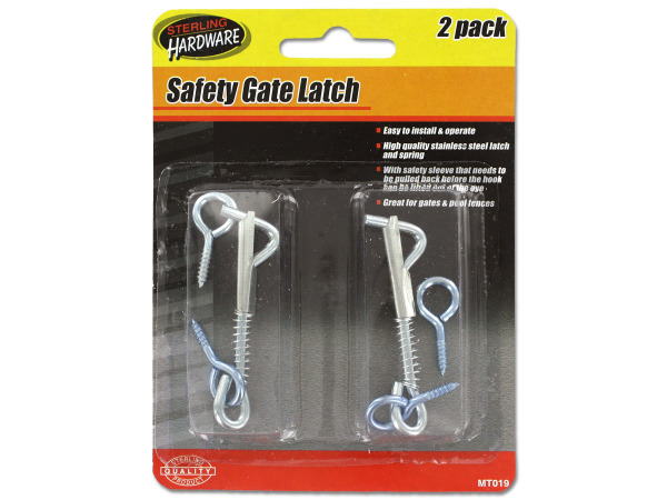 Safety gate latch