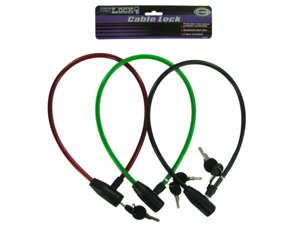 Cable lock with keys