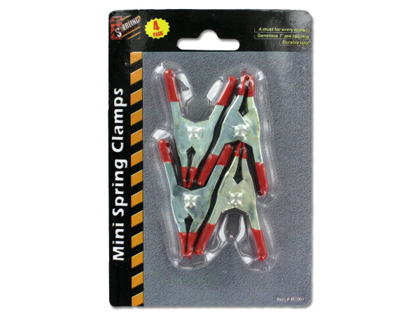 4 Pack miniature spring clamps