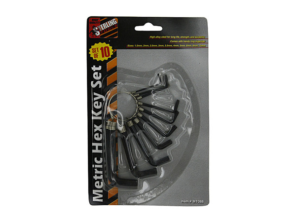 Metric hex key set (set of 10)
