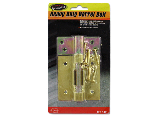 Heavy duty barrel bolt