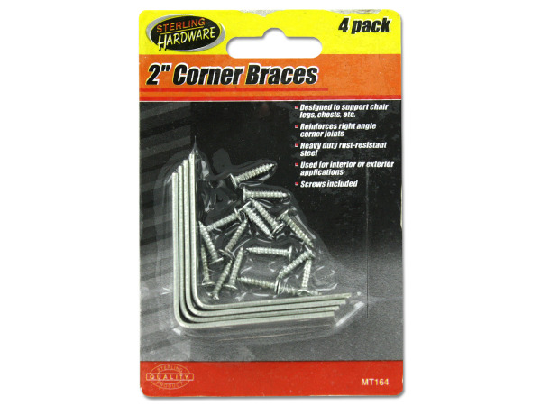 4 Pack corner braces kit with screws