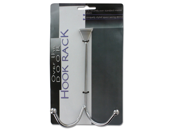 Chrome hook rack