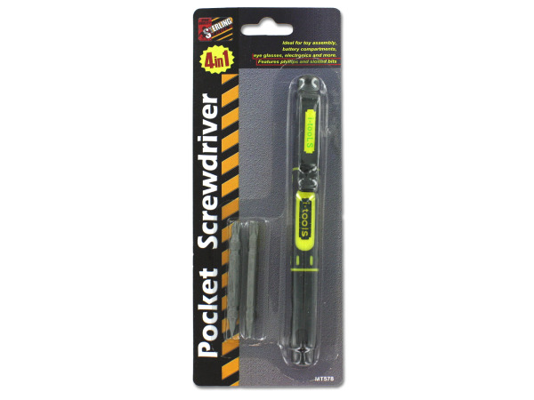 Four-in-one pocket screwdriver